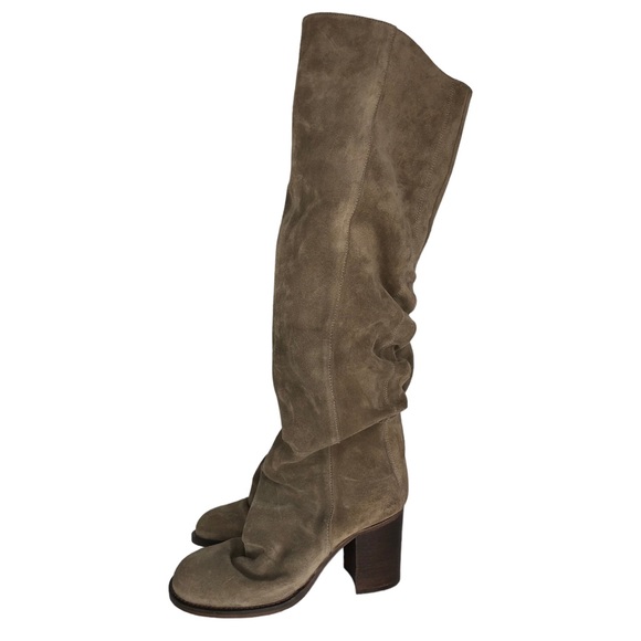 🆕 Free People Elle Mushroom Suede Knee High Tall Slouch Boot - Picture 5 of 14